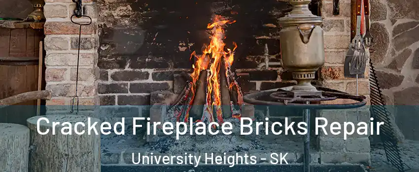  Cracked Fireplace Bricks Repair University Heights - SK