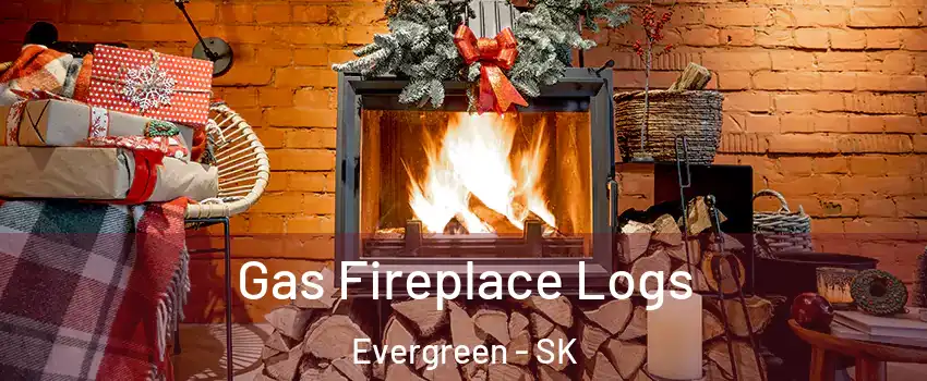  Gas Fireplace Logs Evergreen - SK