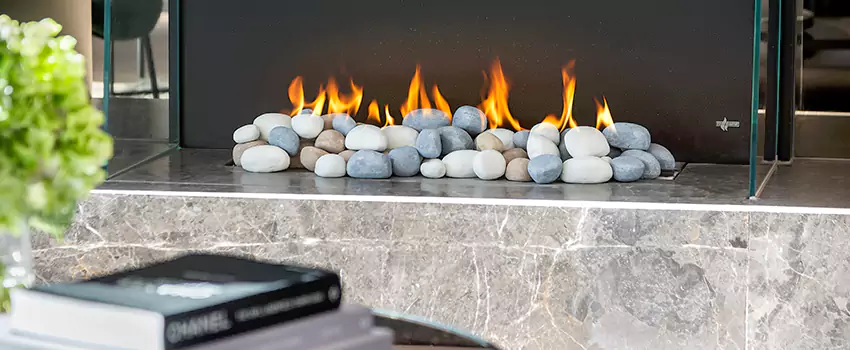 Double-Height Fireplace Design Refurbishment in University Heights, Saskatchewan